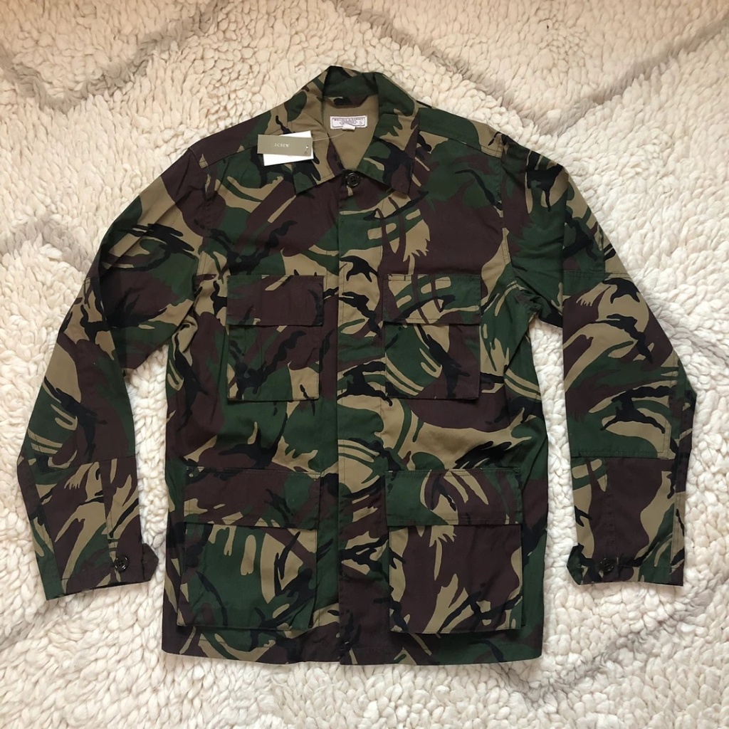 J Crew X Wallace & Barnes Jungle Camo Shirt Jacket